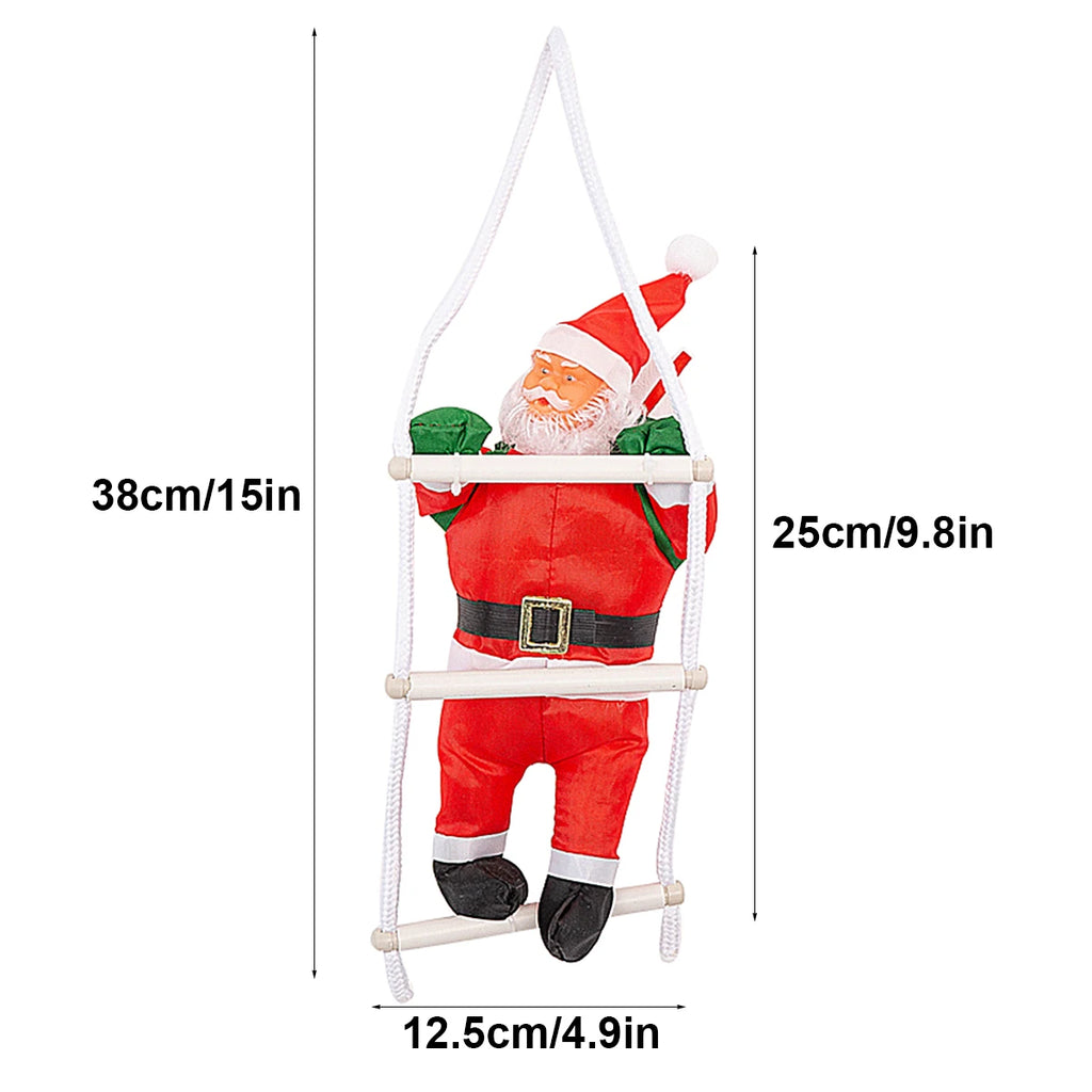 Christmas Santa Claus Rope Ladder Ornament