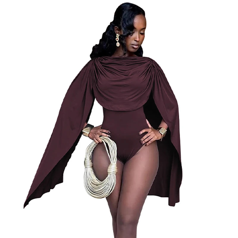 Hugcitar Ruched Bodysuit Romper