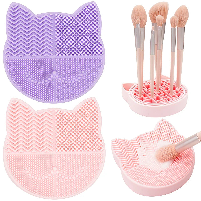 LUXE LINE Silicone Makeup Brush Cleaning Storage Box