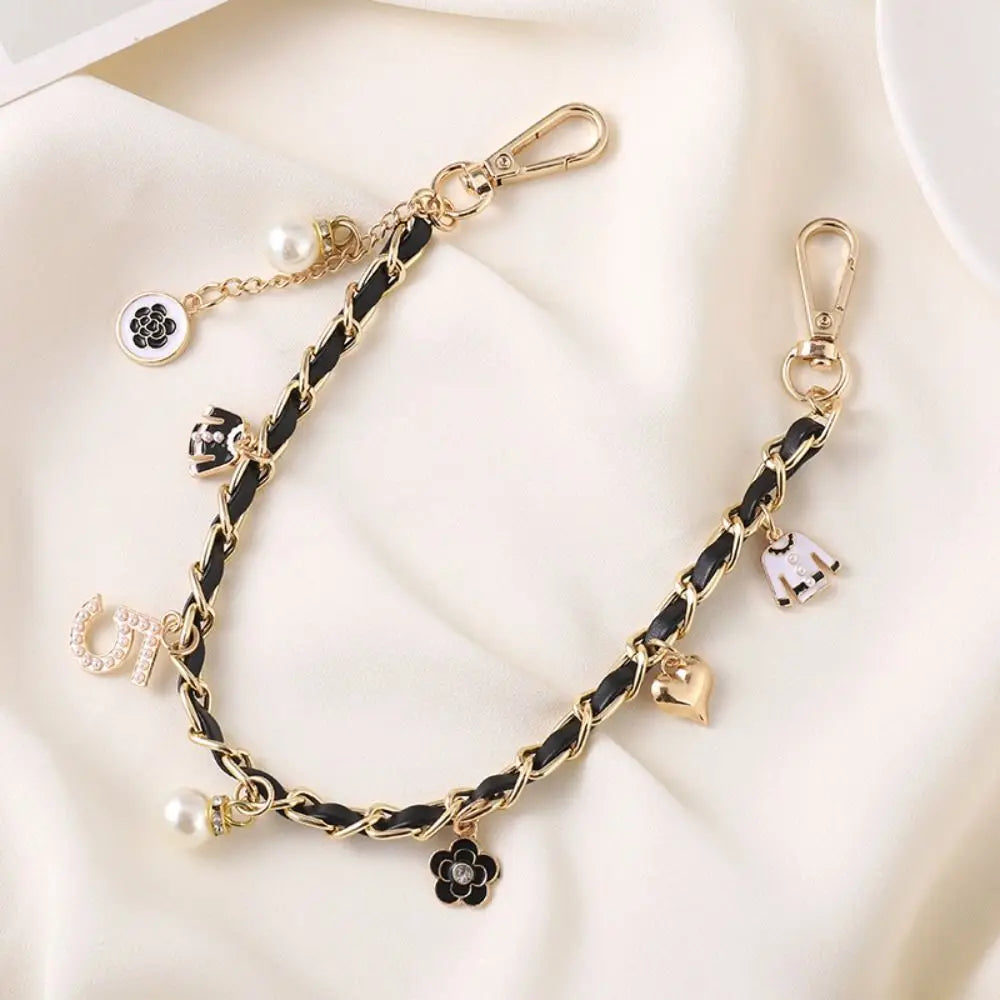 LUXE LINE Colorful Leather Phone Charm – Wrist Chain Pendant Strap
