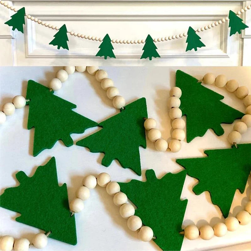 Rustic Farmhouse Christmas Garland Banner