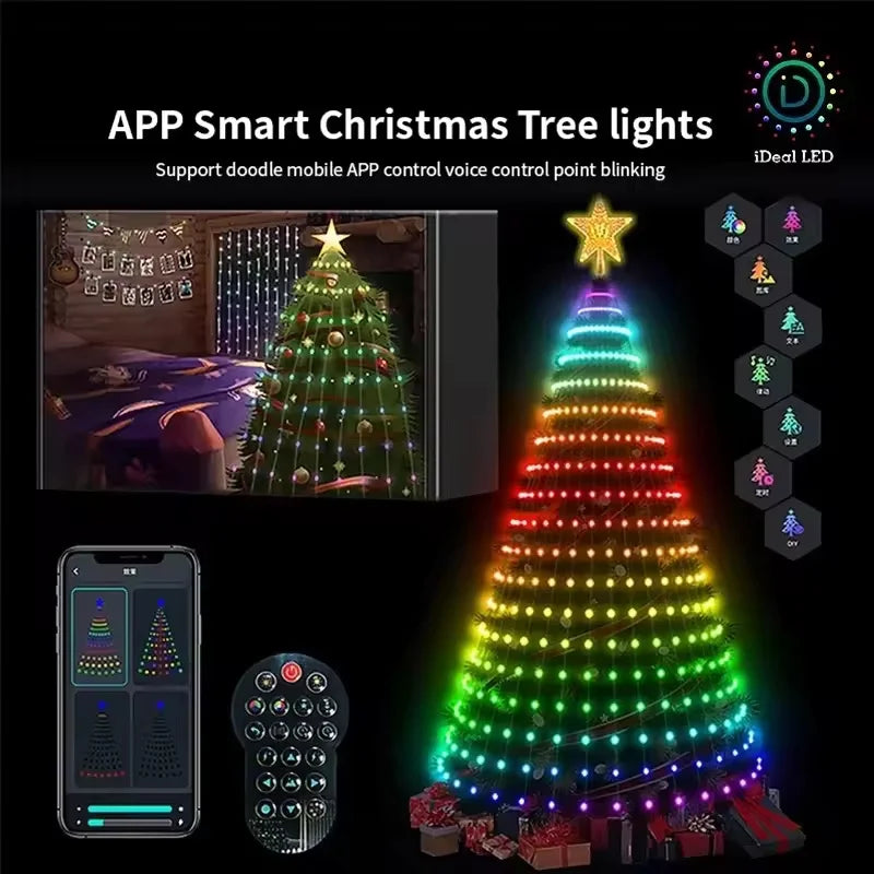400-LED Smart RGB Christmas Tree String Lights