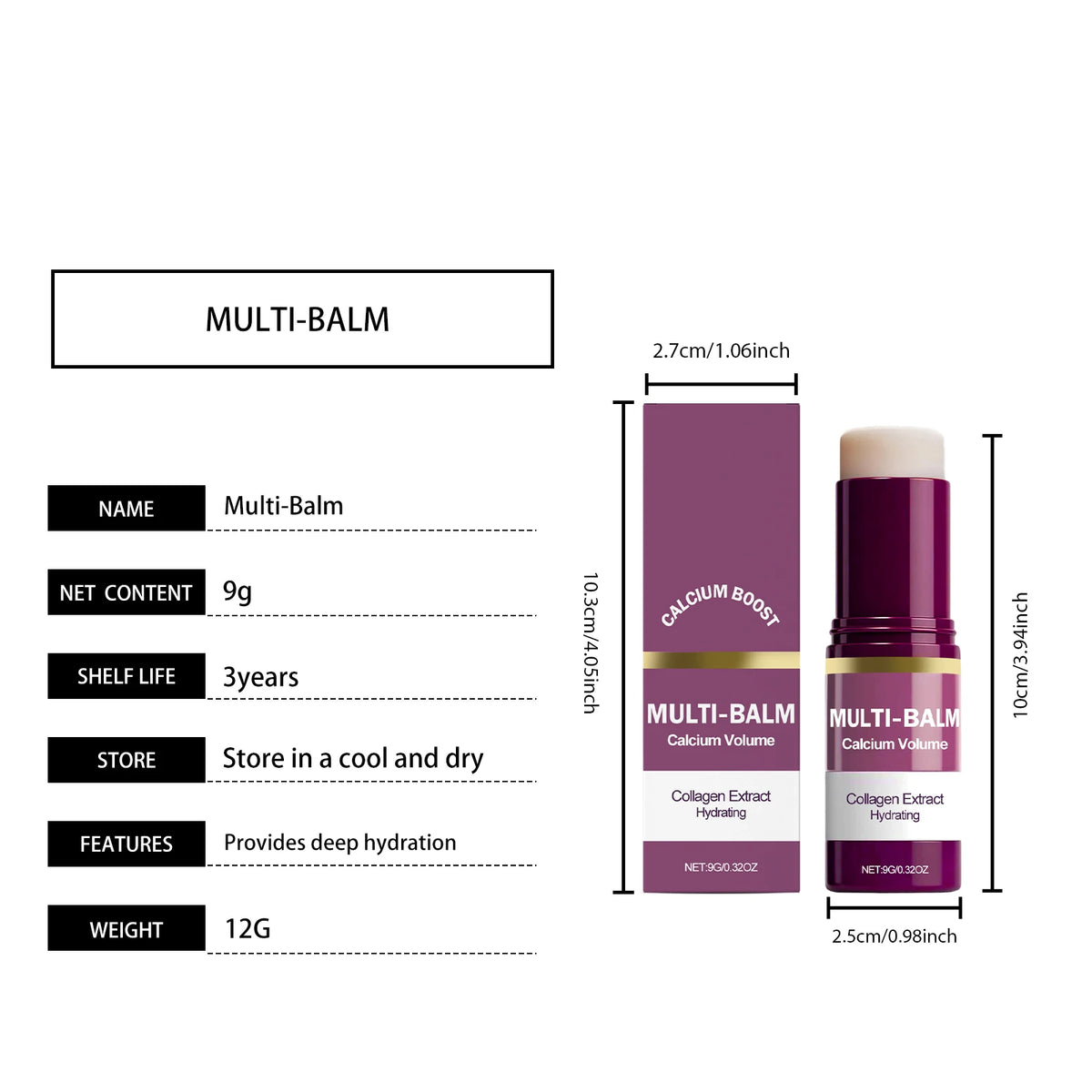 Korean Calcium Volume Multi Balm Stick