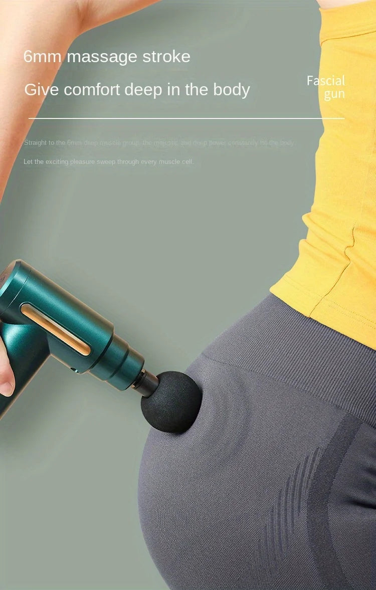 LUXE LINE Massage Gun – Handheld Deep Muscle Massager, 6 Modes & 6 Gears