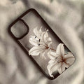 LUXE LINE Vintage Lily Floral Clear Shockproof iPhone Case