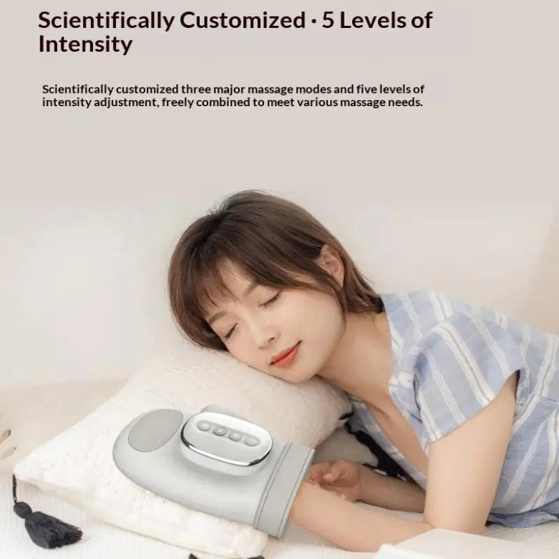 LUXE LINE Hand Massager with Airbag Compression – 3 Modes, 5 Levels for Finger & Palm Relief