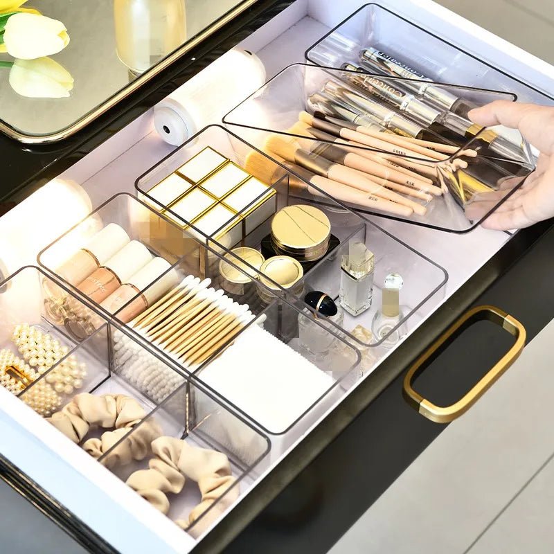 LUXE LINE Makeup Organizer for Drawer & Vanity – Countertop & Cabinet Storage Box
