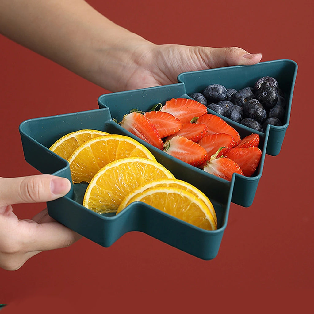 Christmas Tree Fruit Plate Party Decoration