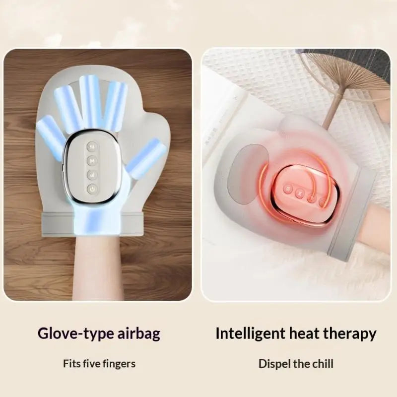 LUXE LINE Hand Massager with Airbag Compression – 3 Modes, 5 Levels for Finger & Palm Relief
