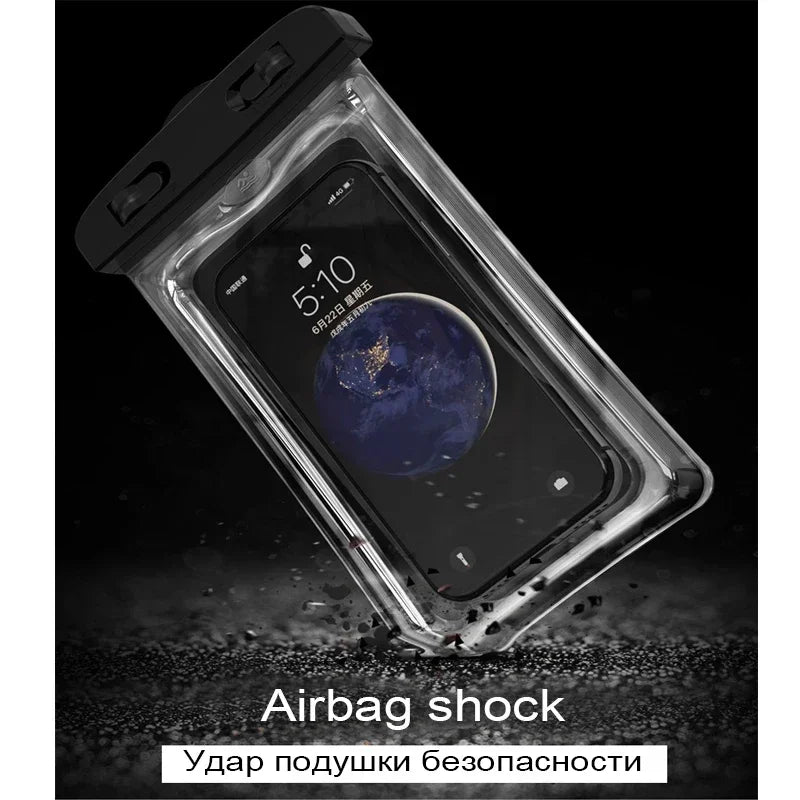 LUXE LINE Waterproof Phone Pouch – Luminous Touchscreen Dry Bag