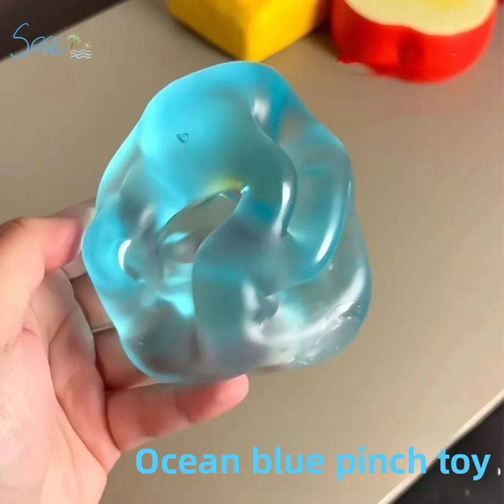 Blue Transparent Squishy Toys