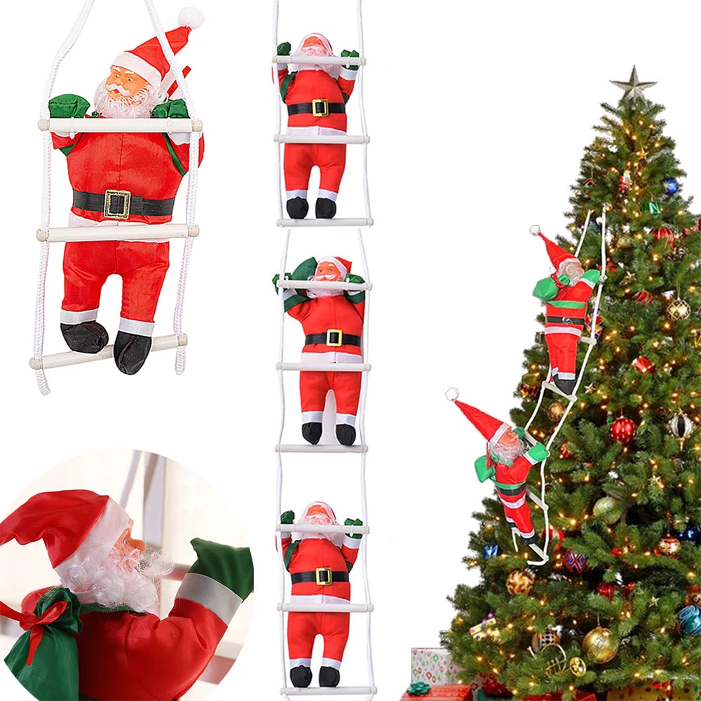 Christmas Santa Claus Rope Ladder Ornament