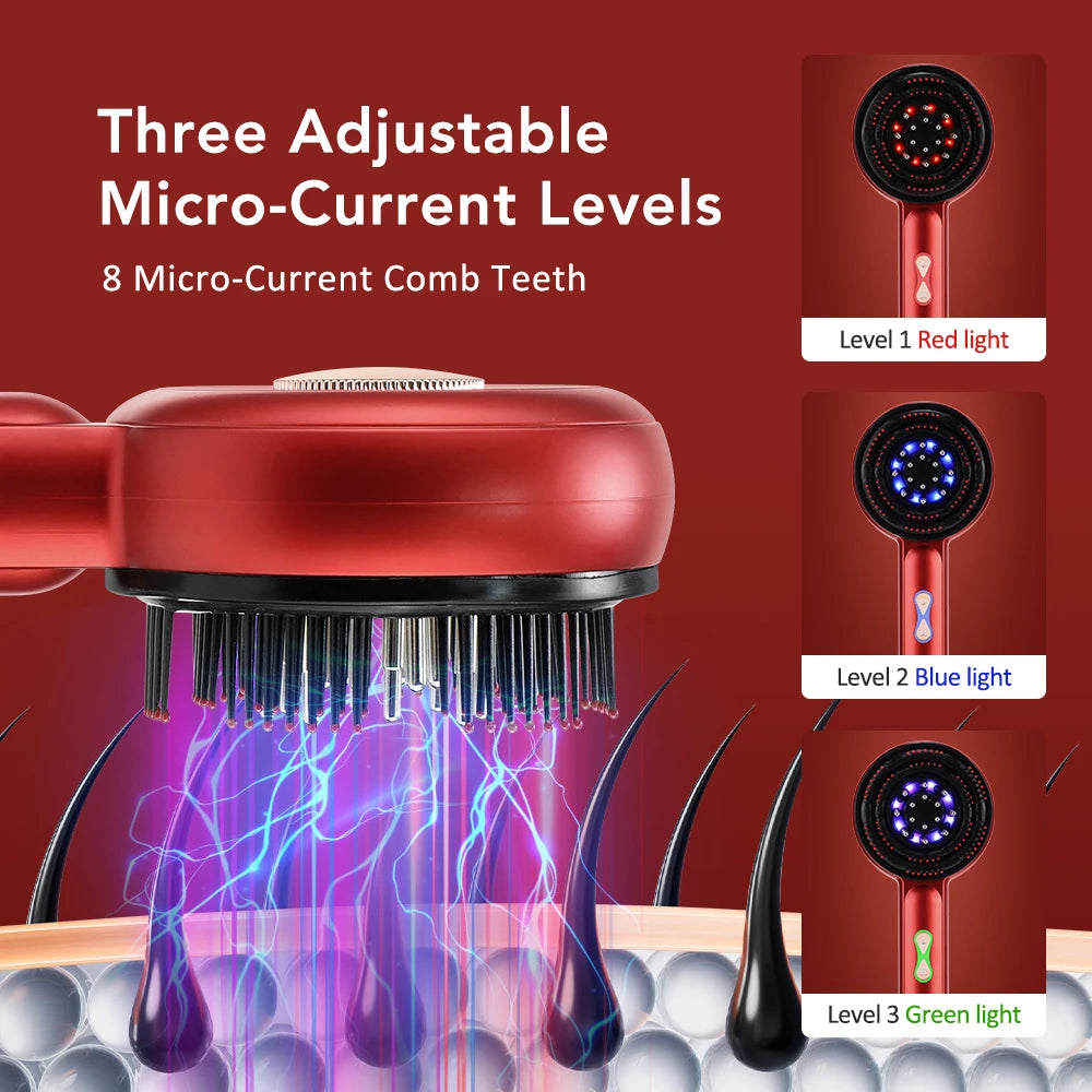 LUXE LINE Scalp Massage Comb with Red Light