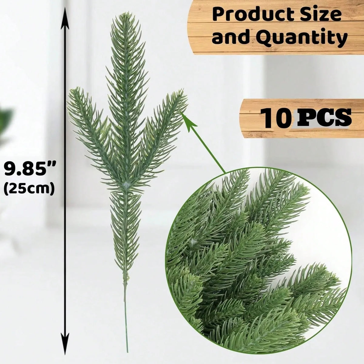 Artificial Norfolk Pine Christmas Wreath & Garland