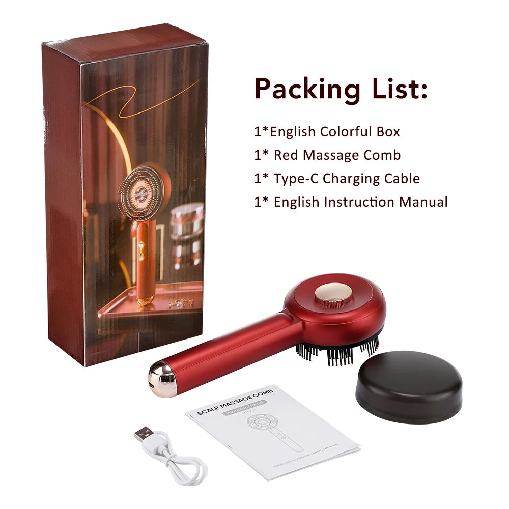 LUXE LINE Scalp Massage Comb with Red Light