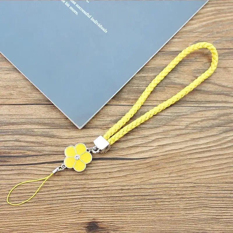 LUXE LINE Multicolor Braided Phone Charm Strap & Keychain Lanyard