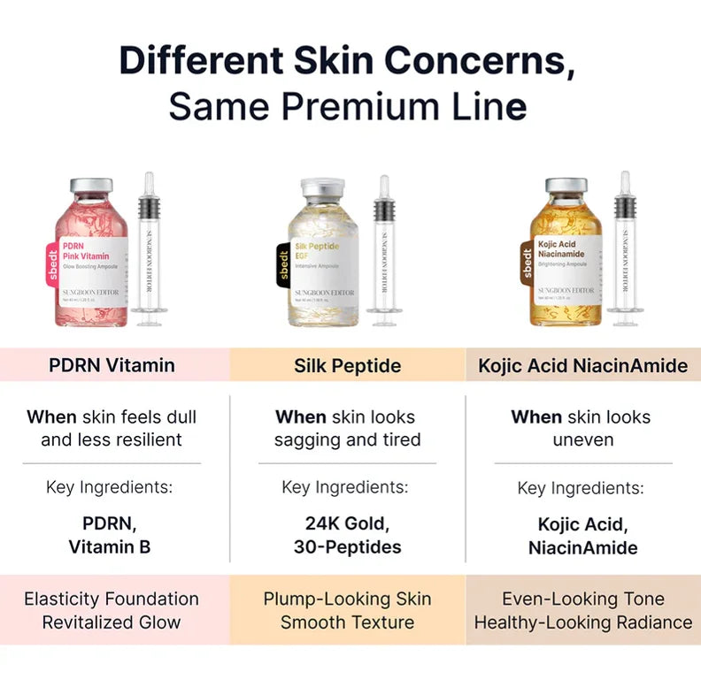 40ml PDRN Pink Vitamin Glow Boosting Ampoule | Luxe Line Shop