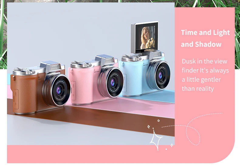 LUXE LINE 4K Digital Camera 48MP – Retro CCD with 180° Flip Screen