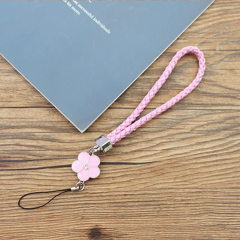 LUXE LINE Multicolor Braided Phone Charm Strap & Keychain Lanyard