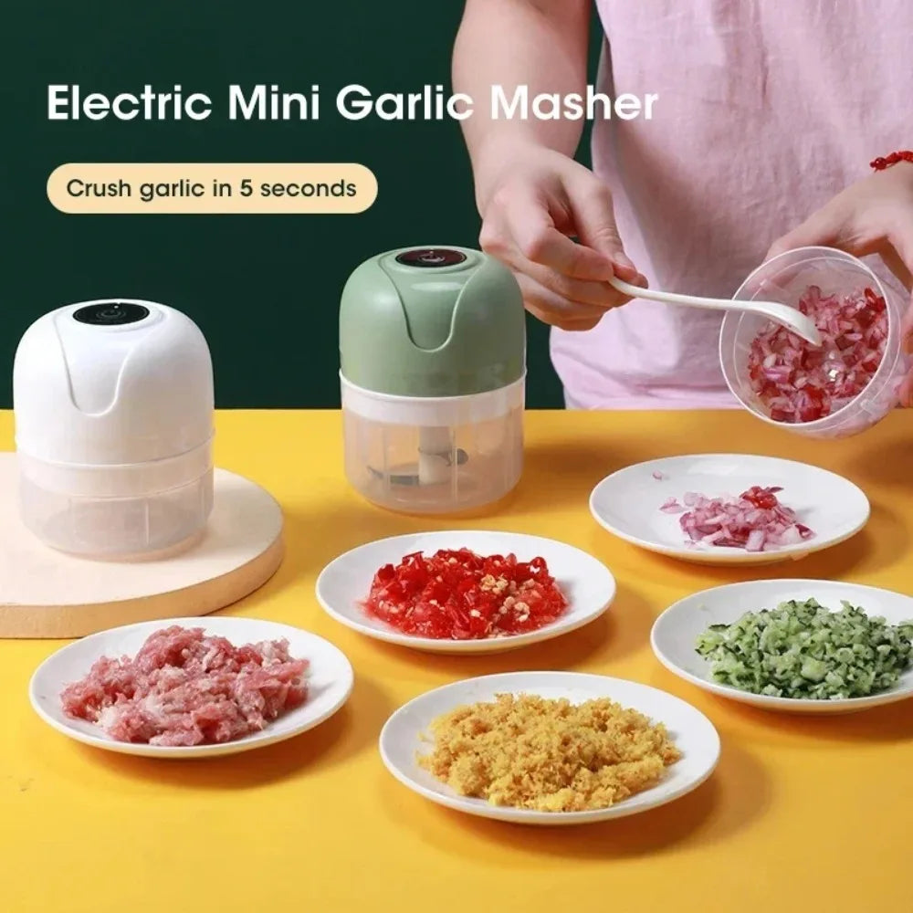 Electric Garlic Masher & Food Chopper 250ml