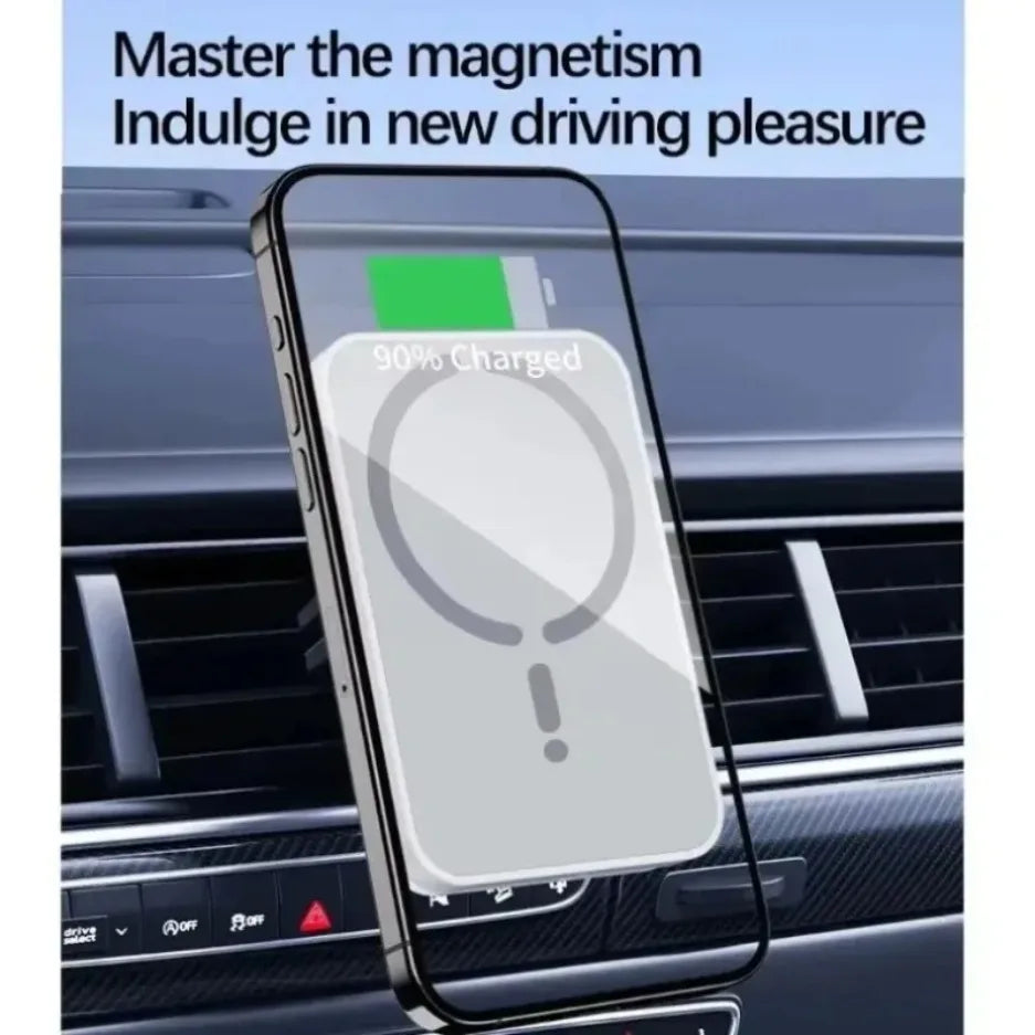 LUXE LINE Magnetic Car Wireless Charger & Air Vent Holder