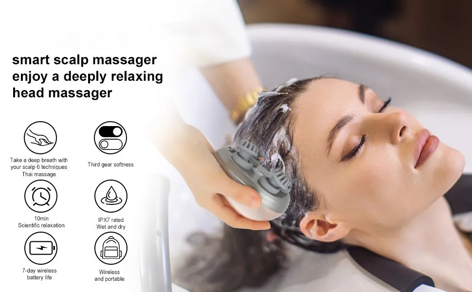LUXE LINE Electric Scalp Massager Handheld
