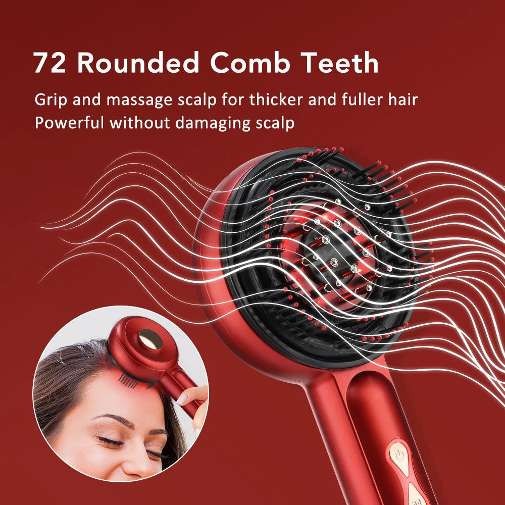 LUXE LINE Scalp Massage Comb with Red Light