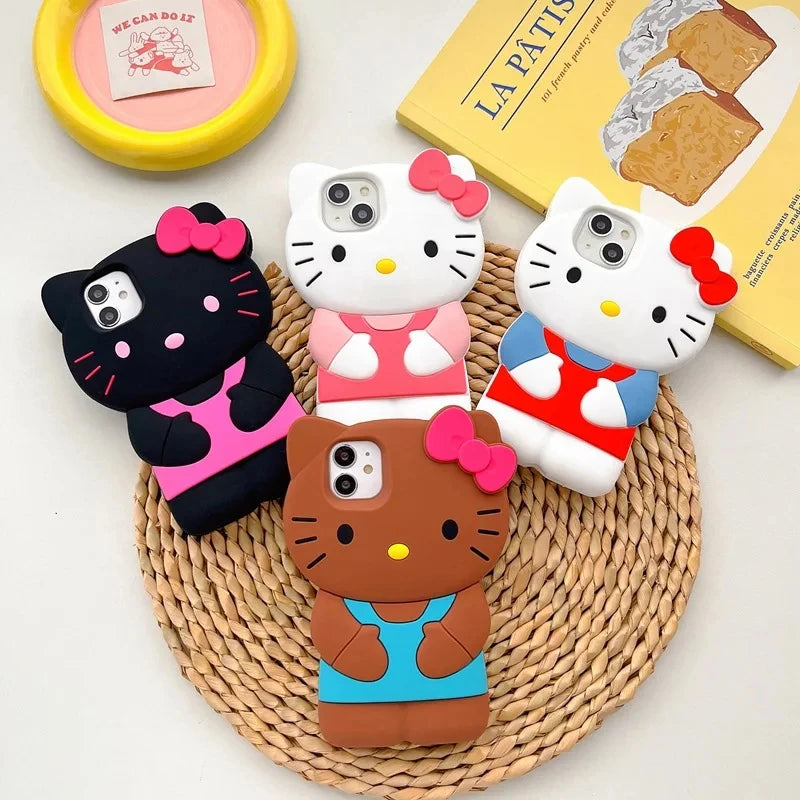 LUXE LINE Sanrio Hello Kitty 3D Bow Silicone iPhone Case