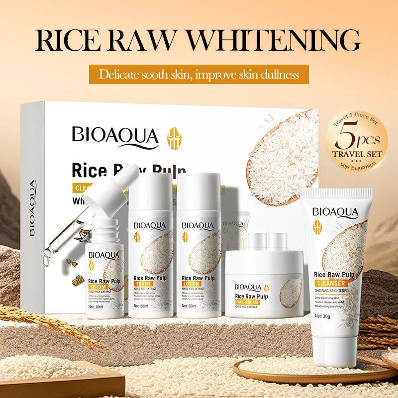 Rice Whitening Skincare Set (5pcs)