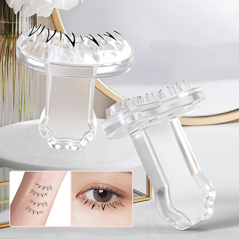 Lower Eyelash Stamp Stencil With Handle