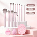 LUXE LINE Makeup Brush Set - Soft Synthetic Hair Brushes for Foundation, Blush, Eye Shadow & Powder
