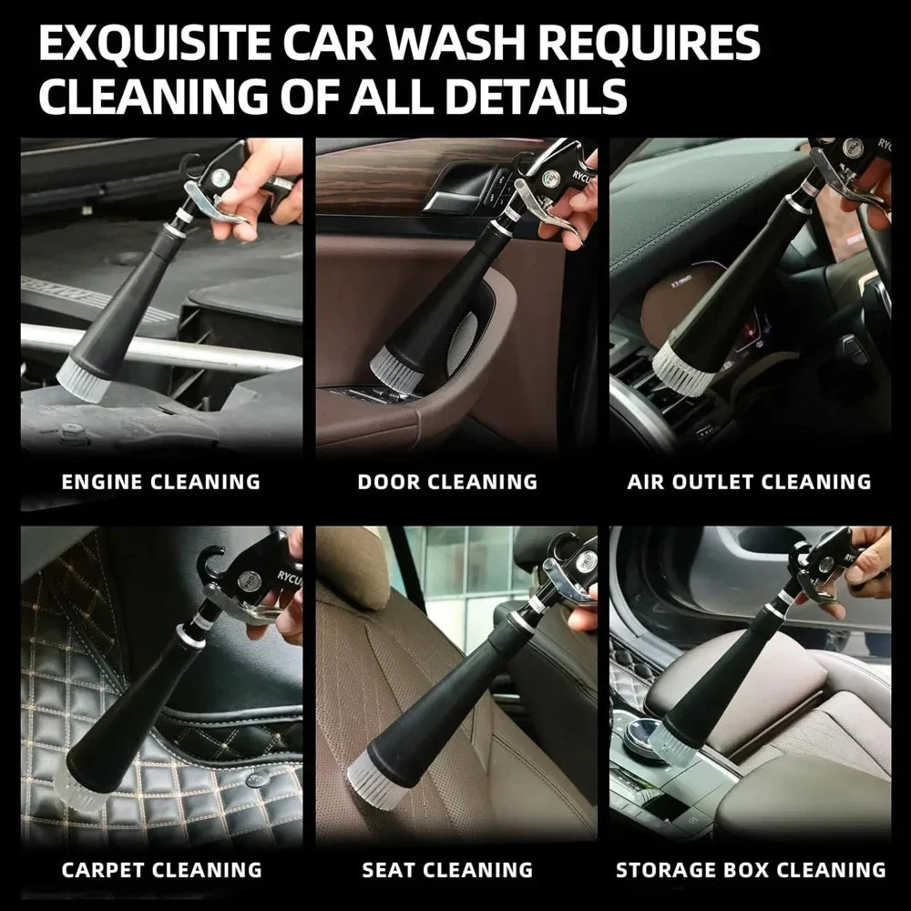 Car Cleaning Gun High Pressure Air Blow Gun Car Detailing Dry Washing Professional Car Interior Cleaning Tools