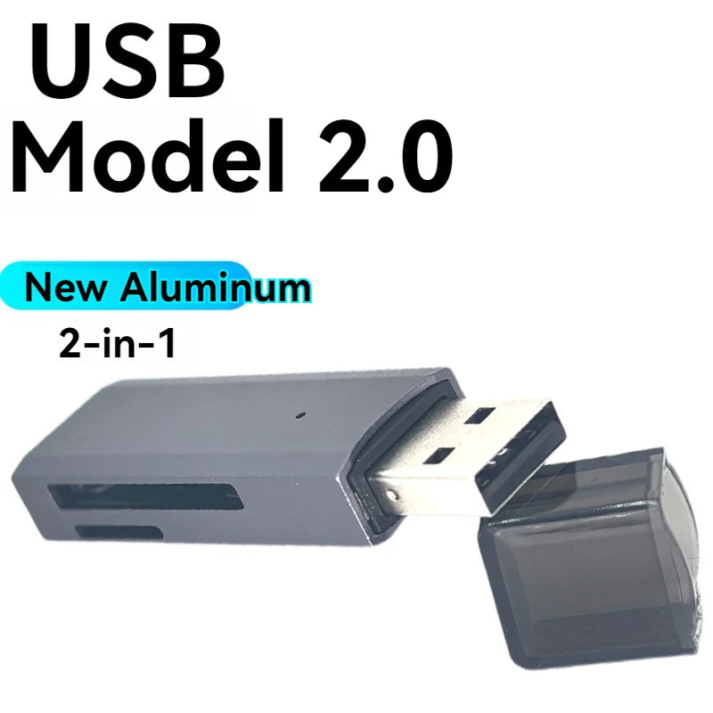 LUXE LINE 2-in-1 USB 3.0 Card Reader – MiniSD, TF & Flash Drive Adapter