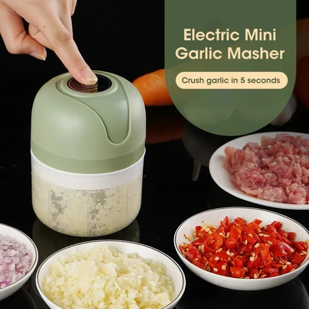 Electric Garlic Masher & Food Chopper 250ml