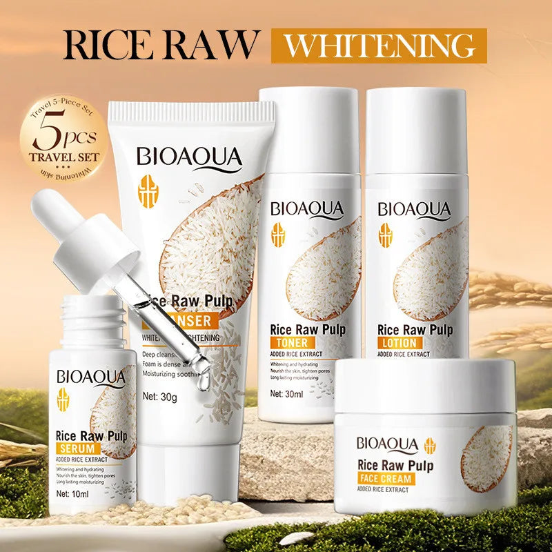 Rice Whitening Skincare Set (5pcs)