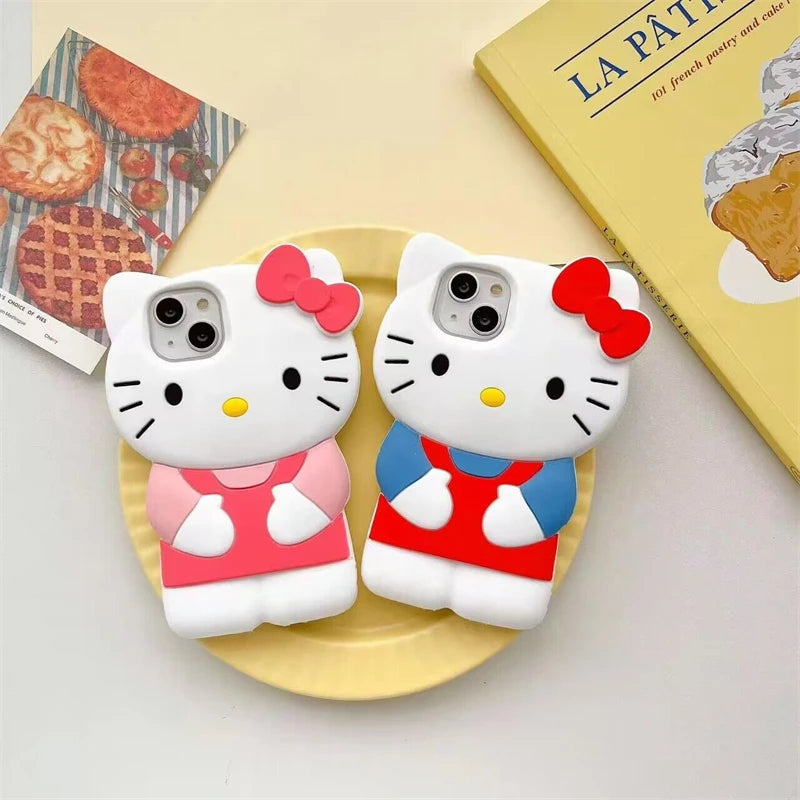 LUXE LINE Sanrio Hello Kitty 3D Bow Silicone iPhone Case