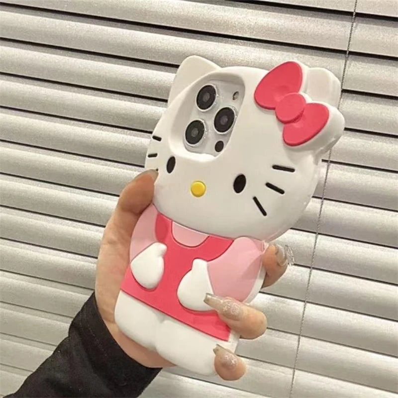 LUXE LINE Sanrio Hello Kitty 3D Bow Silicone iPhone Case