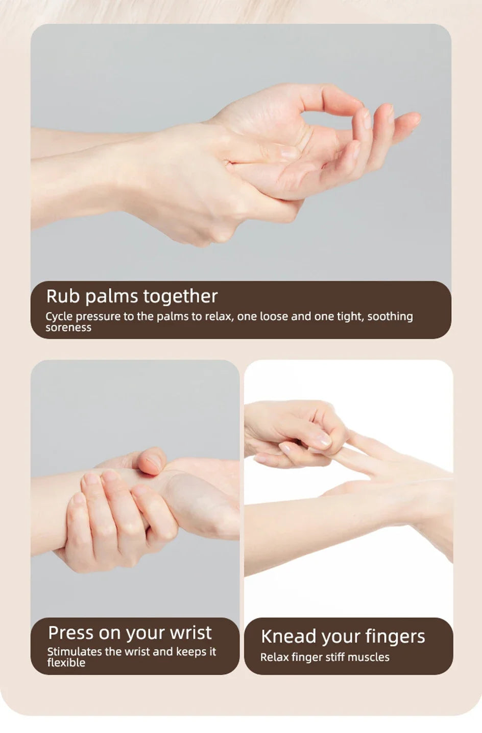 LUXE LINE Electric Hand Massager – Airbag Compression Glove for Finger & Palm Relief