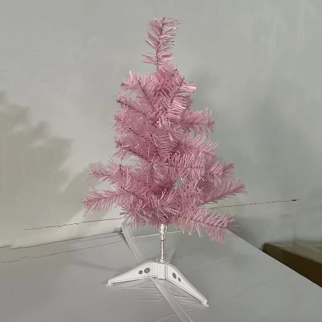 Pink Rose Artificial Christmas Tree