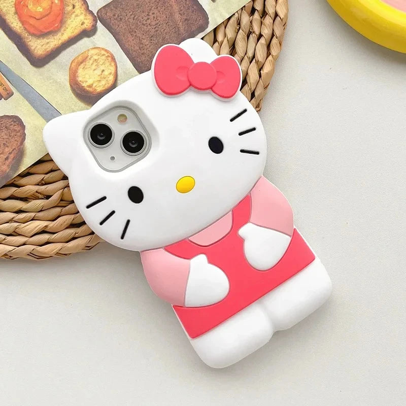 LUXE LINE Sanrio Hello Kitty 3D Bow Silicone iPhone Case