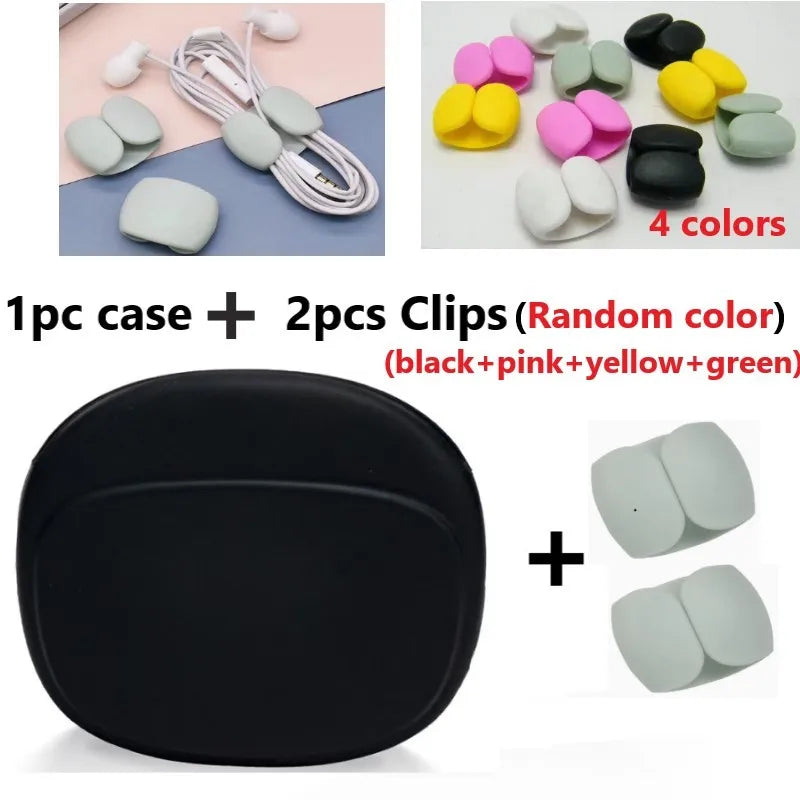 LUXE LINE Silicone Cable & Earphone Storage Bag