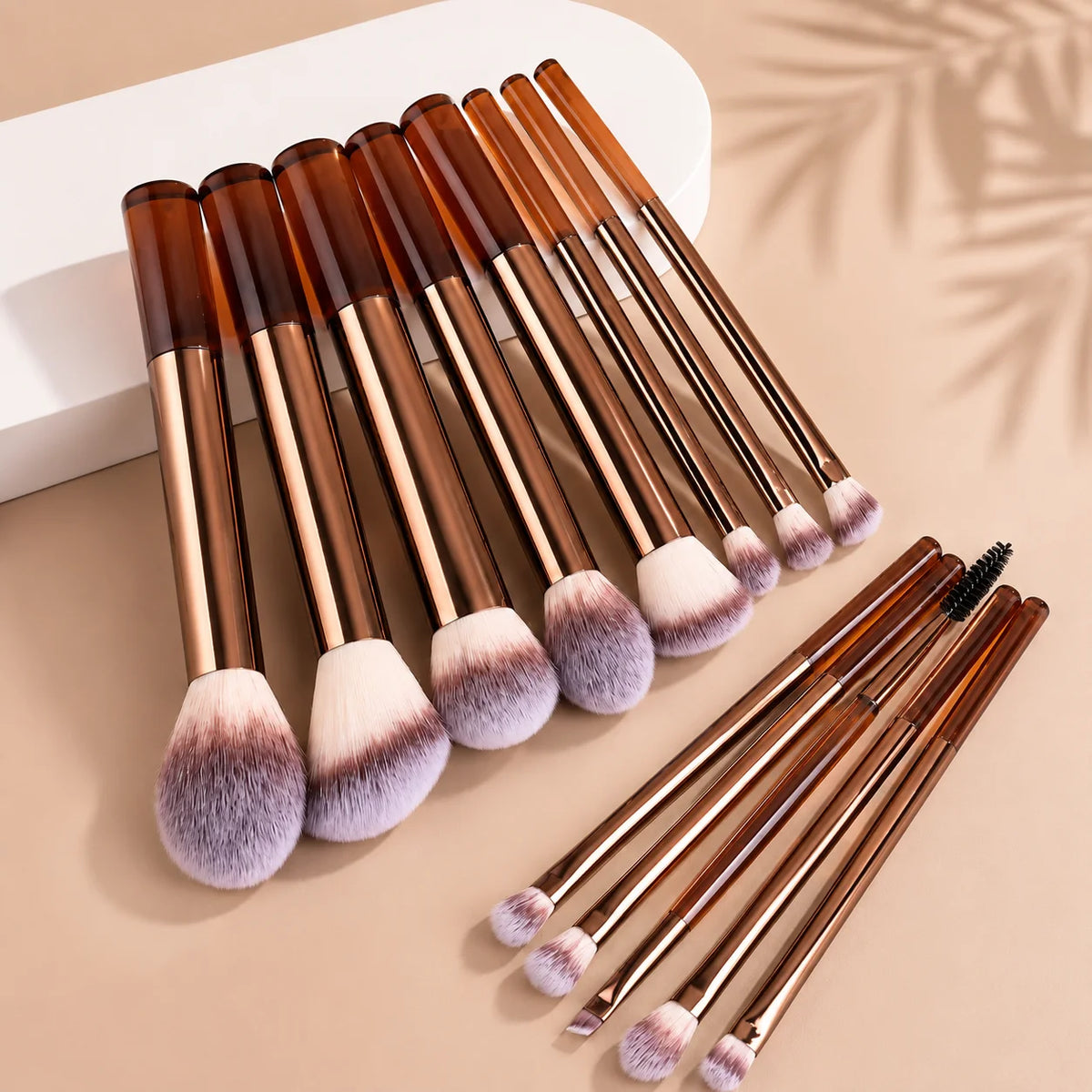 LUXE LINE Professional Dual-Ended Makeup Brush Set – Foundation, Contour & Blush