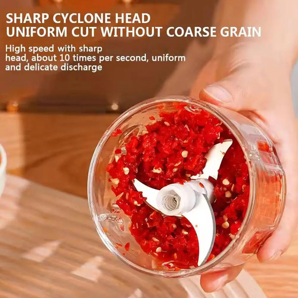 Wireless USB Rechargeable Electric Garlic & Vegetable Chopper