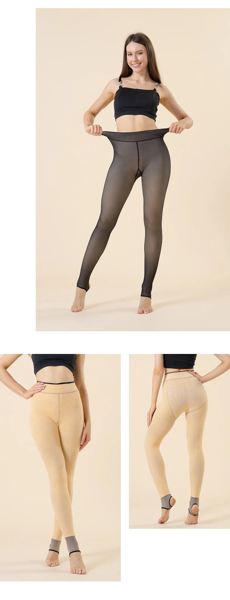 Thermal Fleece Pantyhose Tights