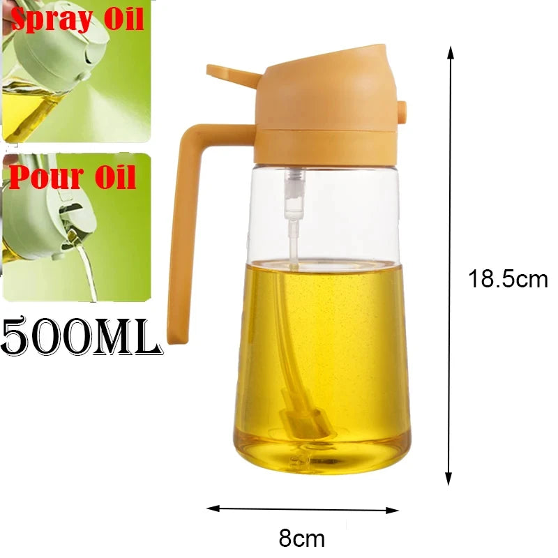 2-in-1 Oil Dispenser & Spray Bottle 500ml