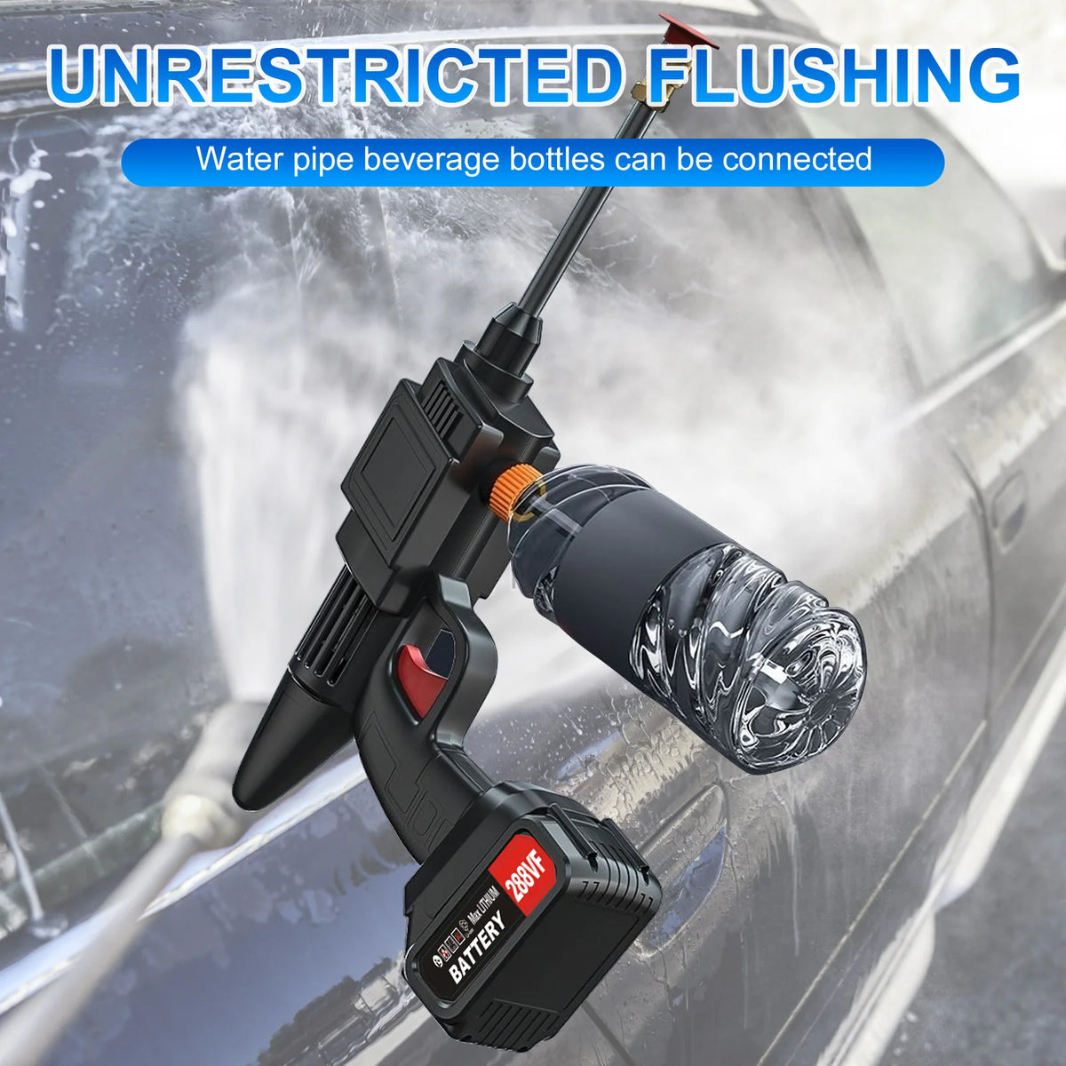 Cordless Electric Pressure Washer with Battery