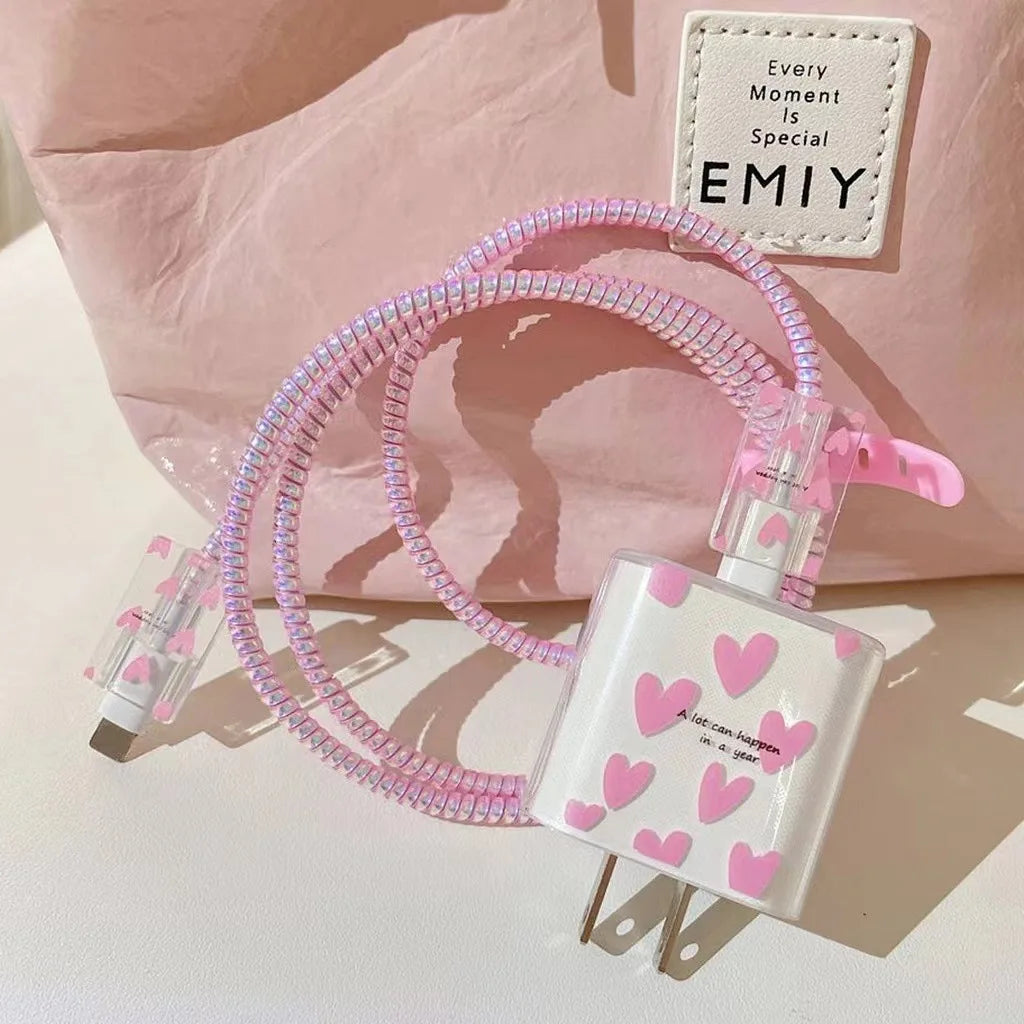 LUXE LINE 4-in-1 iPhone Charger & Cable Protector Set