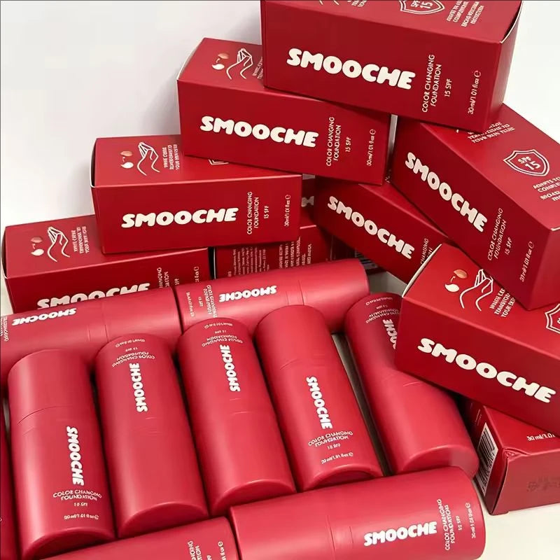 SMOOCHE Concealer Set Skin Tone Adaptive Color Changing Liquid Foundation Lightweight Moisturize Natural Skin Tone Face Makeup