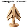 Christmas Tree Wooden Trivet with Stand