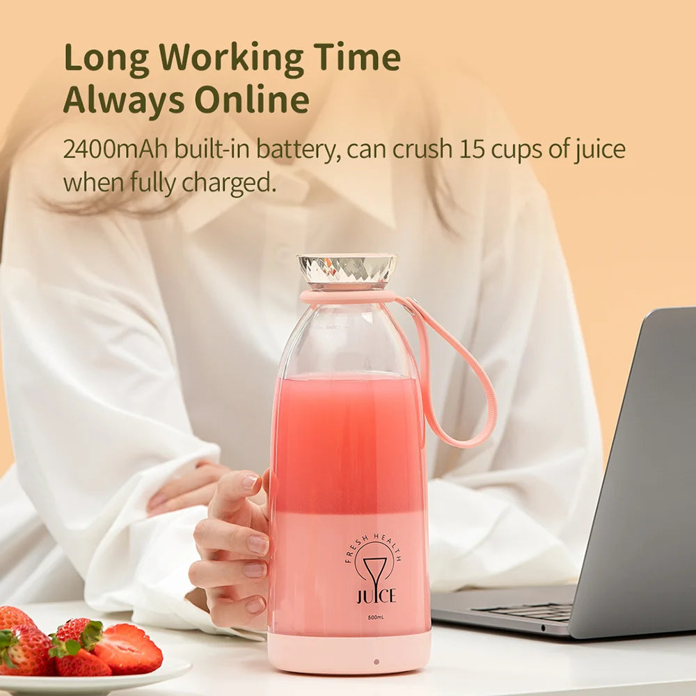 Electric Juicer Juice Cup Citrus Orange Lemon Squeezer USB Charging Kitchen Fruit Juicer Blender Fresh Separator Press Machine